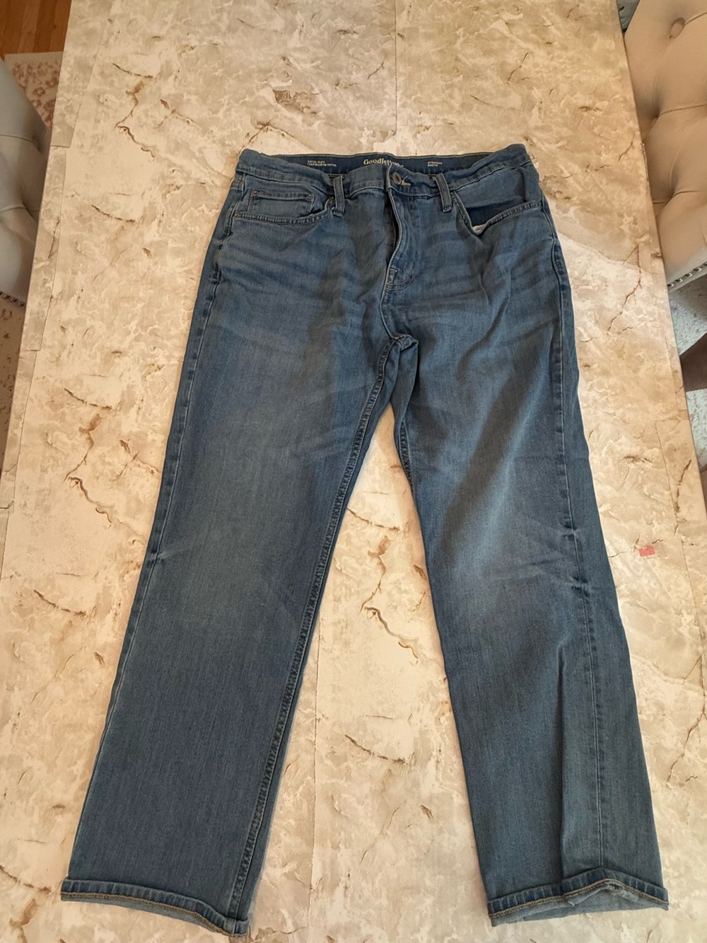 Goodfellow & Co Men's Straight Leg Jeans in Mid Blue